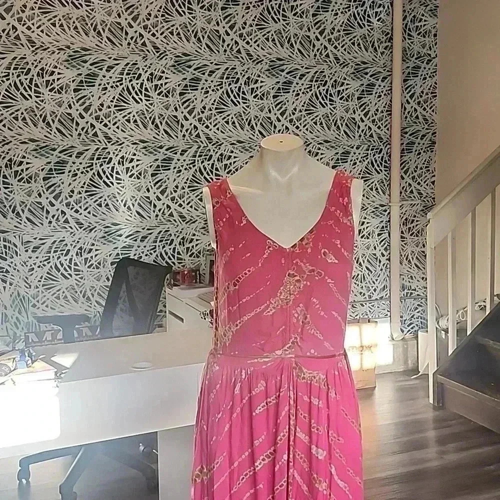 YOUNG FABULOUS & BROKE TIE DYE LONG DRESS SIZE M - Picture 2 of 4